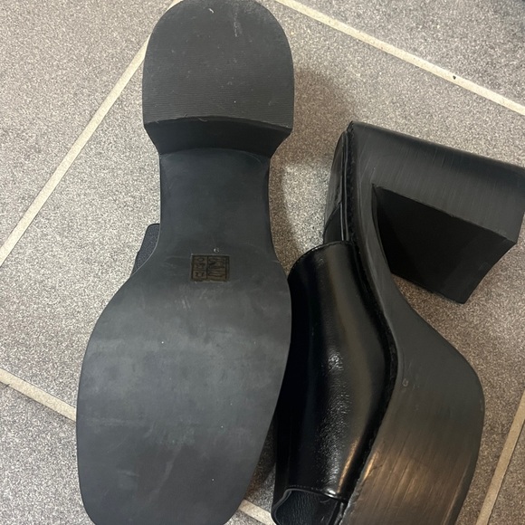 Jeffery Campbell women’s Platform Slide Sandal Sz 9 Concert black chunky - Picture 8 of 9